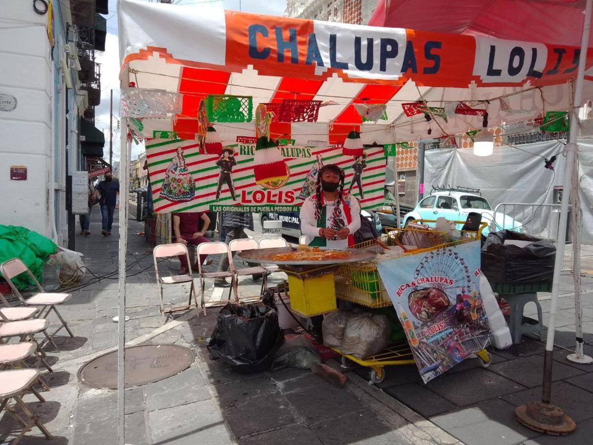 Hostal Azul Puebla Barrio El Alto Buitenkant foto